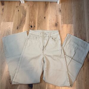 H&M Tan Wide Leg Pants